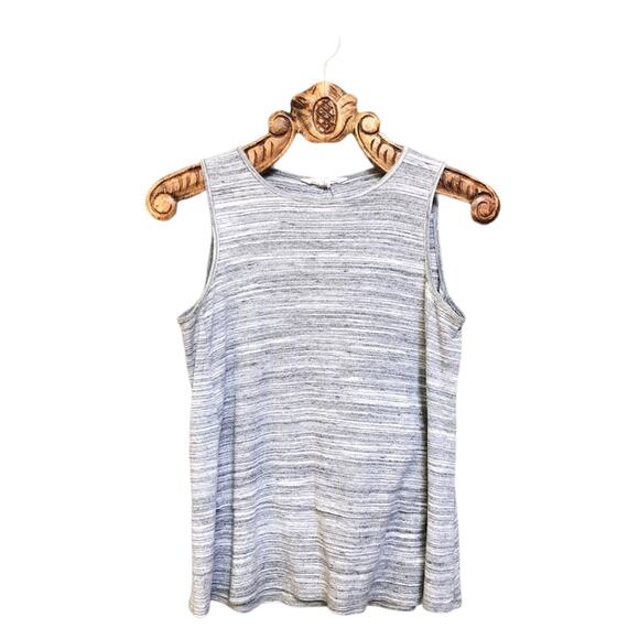 Athleta Heather Grey Tiered Tank Top Small - Picture 1 of 6